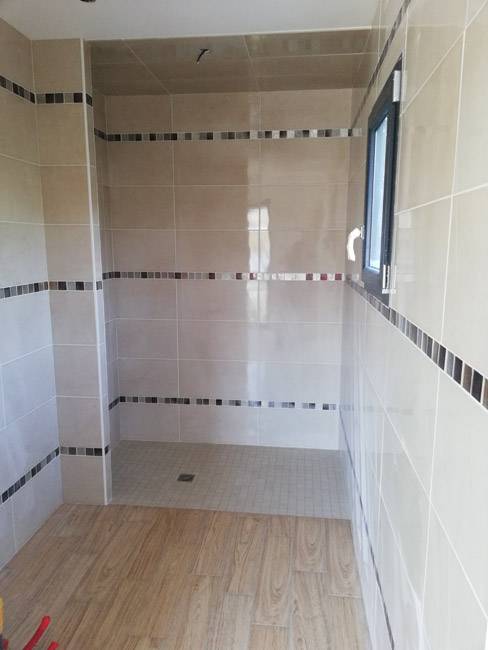 création de salle de douche