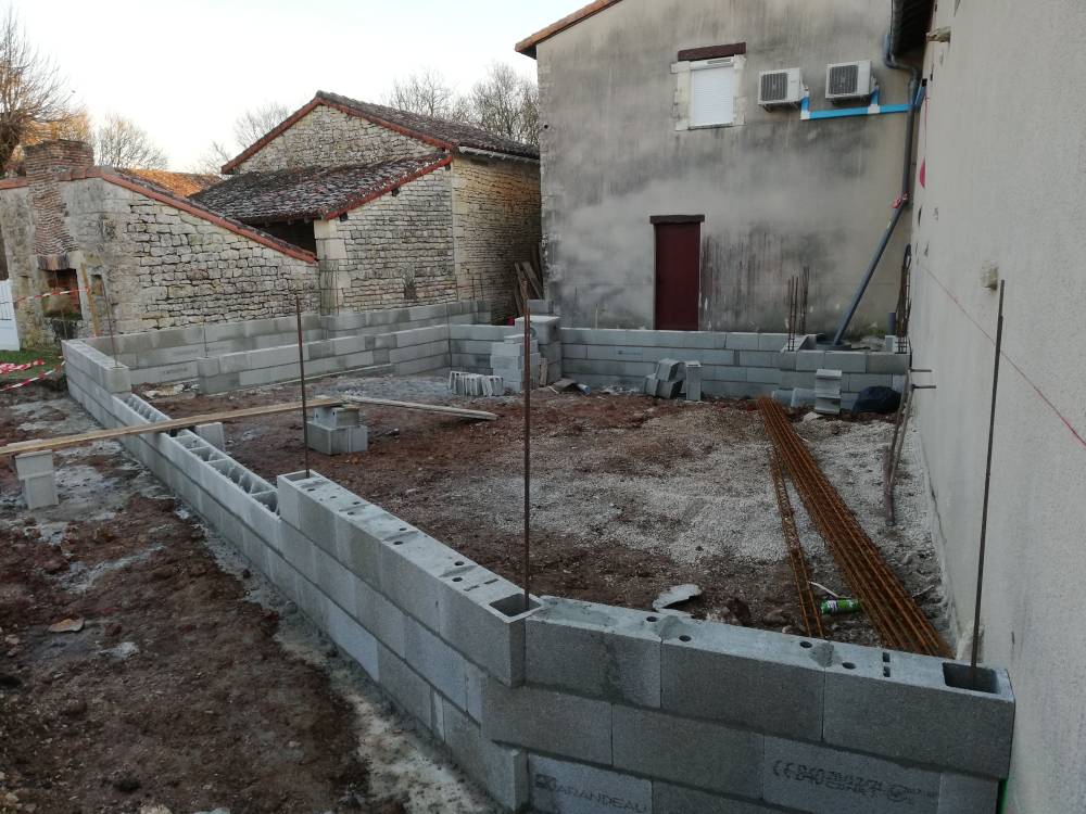 Construction de garage attenant à l'habitation avec cage d'ascenseur 4-min