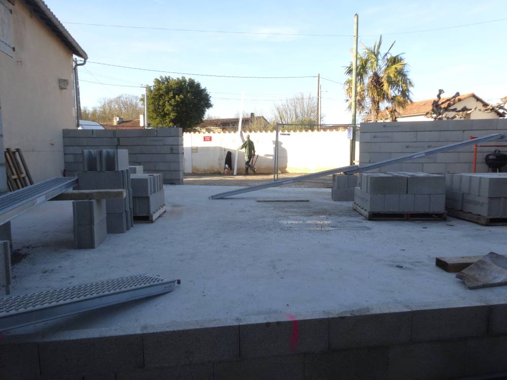 Construction de garage attenant à l'habitation avec cage d'ascenseur 17-min